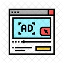 Video Publicidad Color Icono