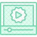 Video Quality Duotone Line Icon Icon