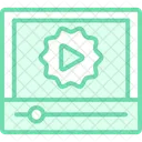 Video Quality Duotone Line Icon Icon