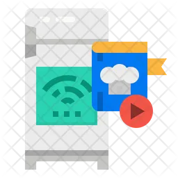 Vídeo de receita on-line  Ícone