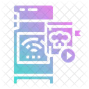 Vídeo de recetas en línea  Icono