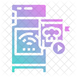 Vídeo de recetas en línea  Icono
