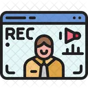 Video Recording Tutorial User Icon