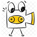 Vlogging Video Recording Camcorder Icon