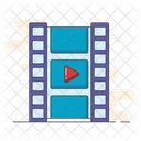 Video Reel Filmstrip Media Reel Icon