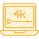 Video Resolution Duotone Line Icon Icon