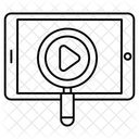 Ricerca Video Analisi Video App Mobile Icon