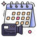 Video Schedule Planner Almanac Icon