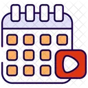 Video Schedule Movie Time Movie Date Icon