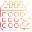 Video Schedule Movie Time Movie Date Icon
