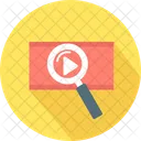 Video Search Find Magnifying Glass Icon