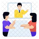 Virtual Meeting Video Seminar Video Meeting Icon