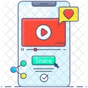 Video Share Viral Video Mobile Video Icon