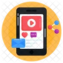 Video Content Video Share Mobile Video Icon