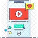 Video Share Viral Video Mobile Video アイコン