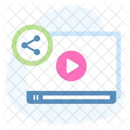 Video Sharing  Icon