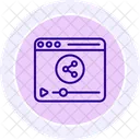 Video Sharing Media Icon