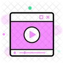 Video Tutorial Sitio Web De Videos Videografia Ícone