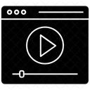 Reproduccion De Video Transmision De Video Video En Linea Icono