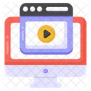 Sitio Web De Video Video Web Video En Linea Icono