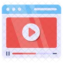 Sitio web de vídeos  Icono