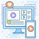 Video Stream Video Marketing Video Content Icon