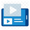 Video Stream Elearning Webinar Icon