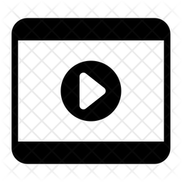 Video Streaming Icon - Download in Glyph Style