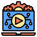 Video Clip Digital Learning Icon