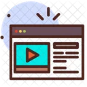 Video Streaming Online Video Browser Video Icon