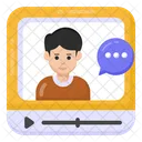 Video Streaming Online Video Video Chat Icon