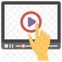 Video Streaming Watching Video Online Video Icon