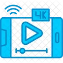 Video Streaming Broadcast Google Icon
