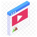 Tutorials Website Web Video Video Content Icon