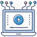 Video Streaming Network Media Marketing Viral Video Icon