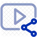 Video Teilen Teilen Video Symbol