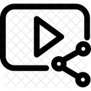 Video Teilen Teilen Video Symbol