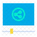 Teilen Video Videoplayer Symbol