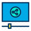 Teilen Video Videoplayer Symbol