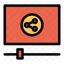 Teilen Video Videoplayer Symbol