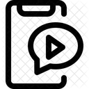 Vídeo de teléfono inteligente  Icono