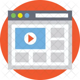 Video Template  Icon