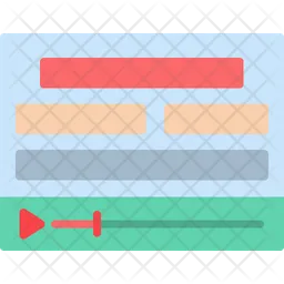 Video Template  Icon