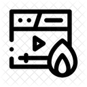 Vídeo de tendencia  Icono