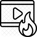 Vídeo de tendencia  Icono