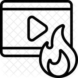 Vídeo de tendencia  Icono
