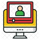 Video Learning Video Training Video Lecture Icon
