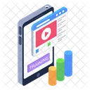 Business App Video Training Mobile Video Icône