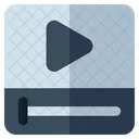 Vídeo transmitido en vivo  Icono