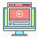 Videos De Treinamento Webinar Webinar Online Ícone